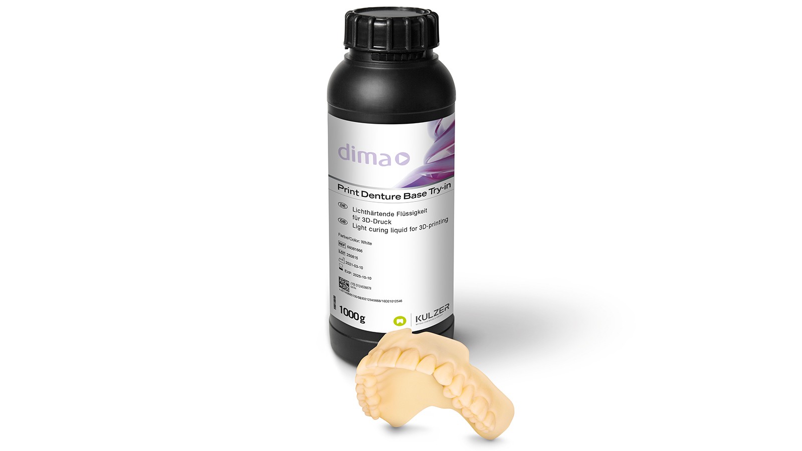dima Print Digital Denture – Resin for 3D printed dentures